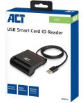 Четец за смарт карти ACT - AC6015, USB 2.0, черен - 8t