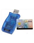 Четец за карти ESTILLO - Blue, USB 2.0, син - 1t