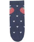 Чорапи с неплъзгащо стъпало Sterntaler - Сърце, 23/24 размер, 2-3 г, сини - 3t