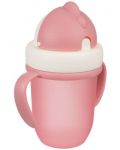 Canpol Чаша с Flip-top сламка Matte Pastels, 210мл., розова - 2t
