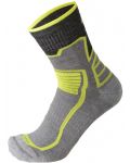 Чорапи Mico - Warm Control Natural Merino Trek , сиви/жълти - 1t