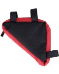 Чанта за велосипед Forever - Outdoor FB-100, за рамка, черна/червена - 2t