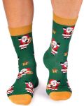 Чорапи Pirin Hill - Wintertime Santa, размер 39-42, зелени - 2t