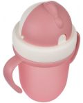 Canpol Чаша с Flip-top сламка Matte Pastels, 210мл., розова - 4t