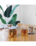 Чаша за чай с цедка Viva Scandinavia - Minima, 400 ml, със сиво капаче - 8t