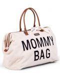 Чанта за принадлежности Childhome - Mommy Bag, Teddy, бяла - 1t