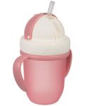 Canpol Чаша с Flip-top сламка Matte Pastels, 210мл., розова - 3t