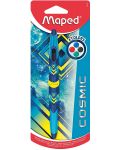 Четирицветна химикалка Maped Twin Tip - Cosmic, синьо тяло - 1t