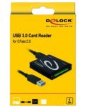 Четец за карти Delock - 91686, USB 3.0/CFAST 2.0, черен - 4t