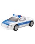 Детска играчка City Service - Полицейски автомобил, 1:28, със звук и светлини - 1t