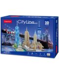 3D Пъзел Cubic Fun от 123 части - City Line New York City - 2t