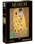 Пъзел Clementoni от 500 части - Целувката, Густав Климт - 1t