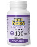 Clear Base Vitamin E, 400 IU, 180 капсули, Natural Factors - 1t