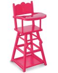 Столче за хранене на кукли Corolle – Розово, с 2 функции - 1t