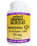 Coenzyme Q10, 50 mg, 60 капсули, Natural Factors - 1t
