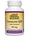Coenzyme Q10, 60 mg, 120 капсули, Natural Factors - 1t