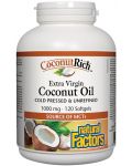 CoconutRich Extra Virgin Coconut Oil, 120 капсули, Natural Factors - 1t