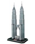 3D Пъзел Cubic Fun от 88 части - Petronas Towers - 1t