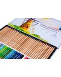 Моливи от кедрово дърво Astra - Престиж, 36 цвята, в метална кутия - 3t