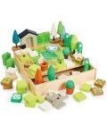 Дървен игрален комплект Tender Leaf Toys - Моята градина, 67 части - 2t