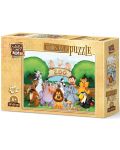 Дървен пъзел Art Puzzle от 100 части - В зоопарка - 1t