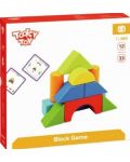 Дървена игра Tooky toy - Геометрични фигури - 5t