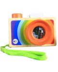 Дървена играчка Acool Toy - Цветен фотоапарат с калейдоскоп - 1t