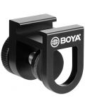 Държач за смартфон Boya - BY-C12, черен - 1t