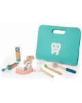 Дървен зъболекарски комплект Tooky Toy - 19 части - 3t