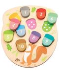 Дървена образователна игра Tender Leaf Toys - Колко са жълъдите - 1t