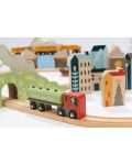 Дървен влаков комплект Tender Leaf Toys - Невероятният планински влак - 3t