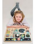 Дървена дъска с активности Tender Leaf Toys - Космическа станция - 3t
