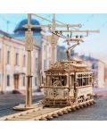 Дървен 3D пъзел Robo Time от 374 части - Трамвай - 2t