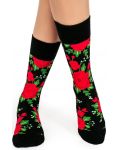 Дамски чорапи Crazy Sox - Червени рози, размер 35-39 - 2t