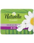 Дамски превръзки с крилца Naturella Classic - Super, с лайка, 8 броя - 1t