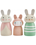 Дървени фигурки Tender Leaf Toys - Семейство зайчета - 1t