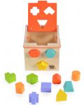 Дървен сортер куб Moni Toys - 3t