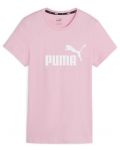 Дамска тениска Puma - Essentials Logo Tee, размер L, розова - 1t