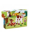Дървени кубчета Woody Веселото влакче - Животни и сезони - 1t