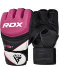 Дамски MMA ръкавици RDX - F12 , розови/черни - 1t