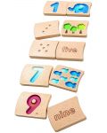 Дървена играчка PlanToys - Домино цифри - 1t