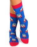 Дамски чорапи Pirin Hill - Colour Cotton Retro, размер 35-38, сини - 1t