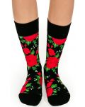 Дамски чорапи Crazy Sox - Червени рози, размер 35-39 - 1t