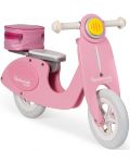 Дървен скутер за баланс Janod - Mademoiselle, розов - 1t