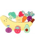 Дървена игра за баланс Orange Tree Toys - Щастливи зеленчуци - 2t