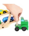 Дървена играчка Kruzzel - Автовоз с колички - 7t