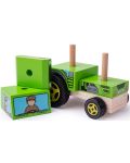 Дървена бебешка играчка Bigjigs  - Трактор - 2t