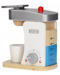 Дървена играчка Joueco - Кафе машина, с аксесоари - 4t
