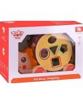 Дървена играчка за дърпане със сортер Tooky toy - Таралежче - 2t