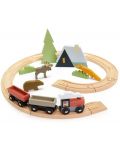 Дървен влаков комплект Tender Leaf Toys - Приключения в гората - 1t